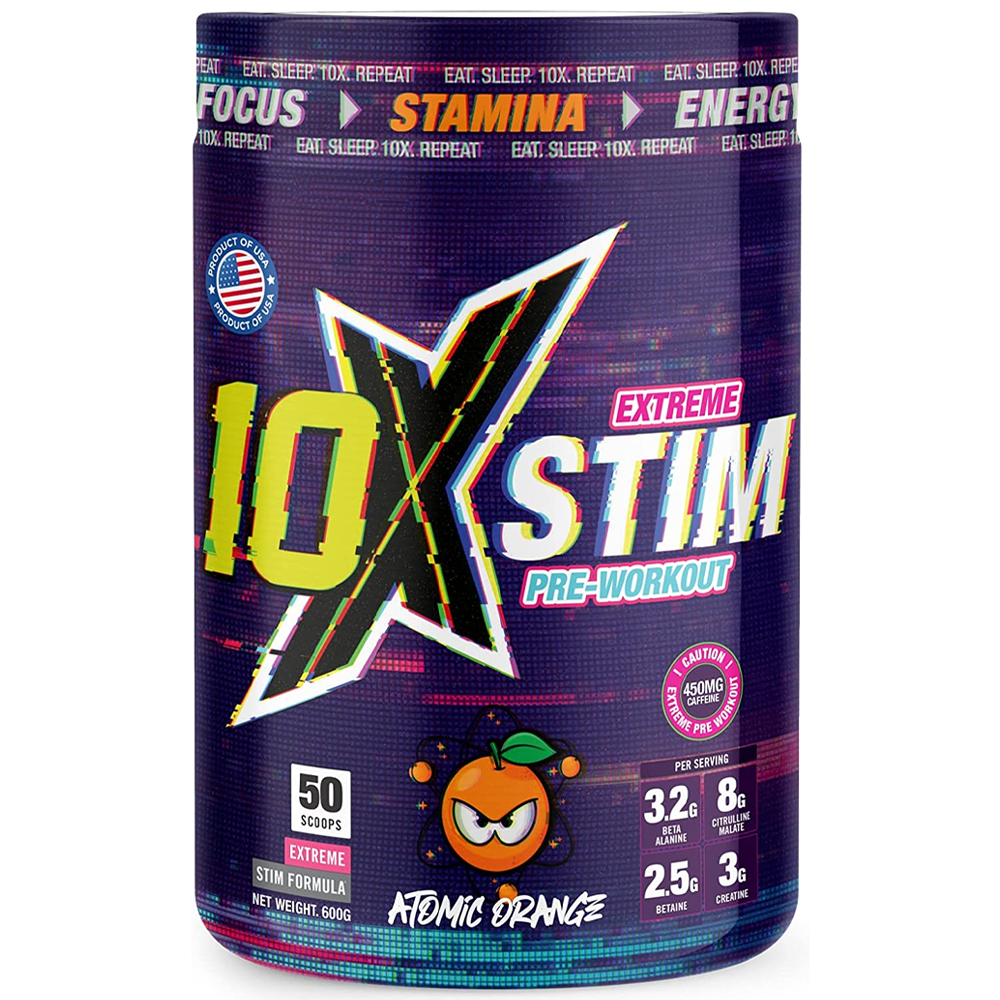 10X STIM  Extreme Stim Pre Workout 600g