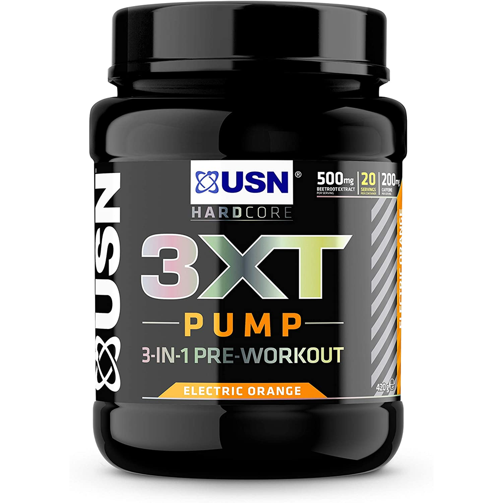 USN 3XT Pump Pre Workout Supplement & Energy Powder 420g