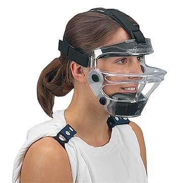  Game Face Sports Safety Mask- Clear Ponytail Harness