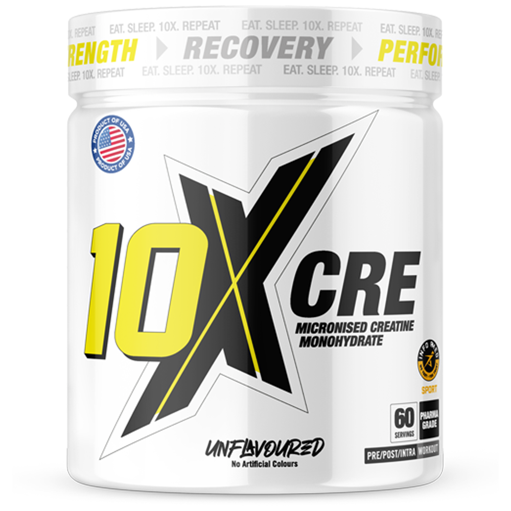 10x Athletic  Micronised Creatine Monohydrate Unflavoured powder