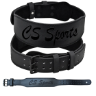 CS Sports Premium Grade  Soft Leather weight lifting Belt - 4 Inch