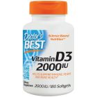 Doctor's Best Vitamin D3 2000 Iu 180 Softgels
