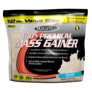100% Premium Mass Gainer, Vanilla - 5400 grams