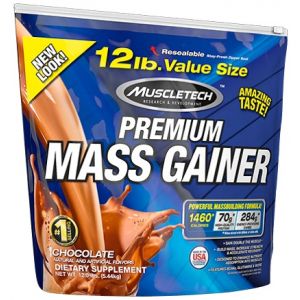 100% Premium Mass Gainer, Chocolate - 5440 grams