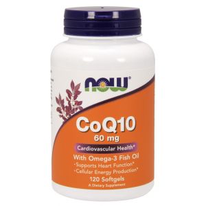 CoQ10, 60mg with Omega-3 - 120 softgels