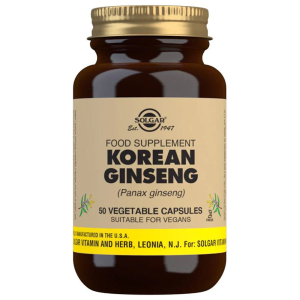 Solgar Korean Ginseng Vegetable Capsules - Pack of 50