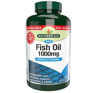 Natures Aids Fish Oil 1000Mg 33% Extra Free