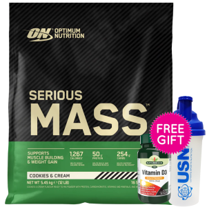 Optimum Nutrition Serious Mass Weight Gain Protein Powder 5.4kg 