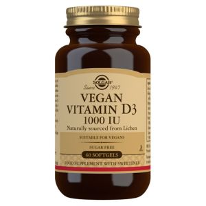 Solgar Vegan Vitamin D3 1000IU Softgel - Pack of 60