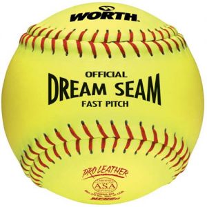 Worth Dream Seam ASA/NFHS C12RYSA Fast-pitch softball