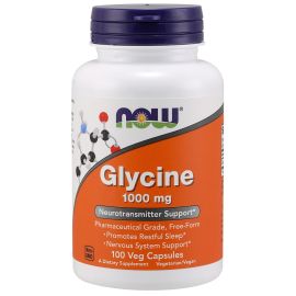 Now Food Glycine 100 Veg Capsules 