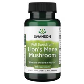 Swanson Full Spectrum Lion's Mane Mushroom 500mg Capsules 