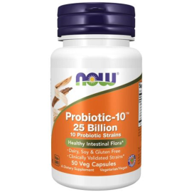 Now Food Probiotic-10  25 Billion - 30 Veg Capsules