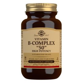 Vitamin B-Complex ''50'' High Potency Vegetable Capsules