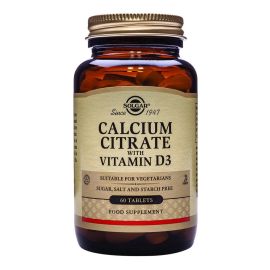 Solgar Calcium Citrate With Vitamin D3 60 Tablets 