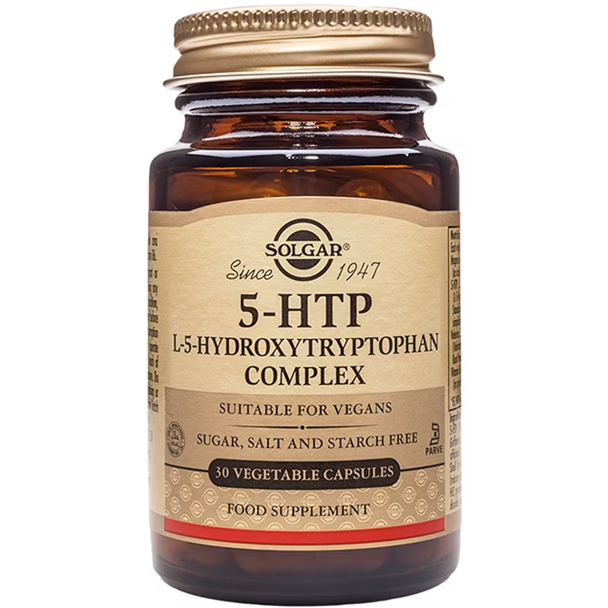 Solgar 5-HTP L-5-Hydroxytryptophan Complex Vegetable Capsules