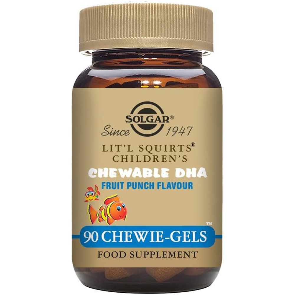  Solgar Lit'l Squirts Children's Chewable DHA Chewie Gels - Pack of 90