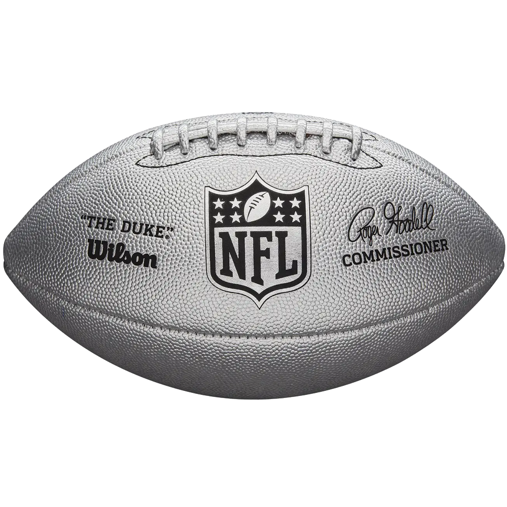 Wilson NFL The Duke Metallic Edition Football - Silver