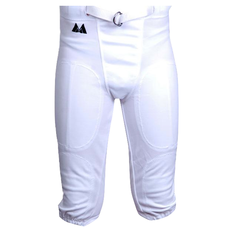 MM Adult White American Football Pants 